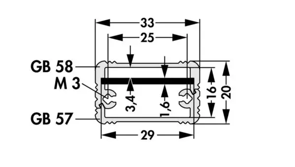 Miniature aluminium casing - AKG 33 20 50 ME - Image 3