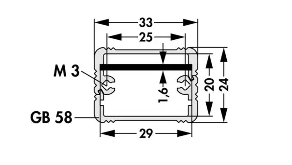 Miniature aluminium casing - AKG 33 24 80 LD ME - Image 3