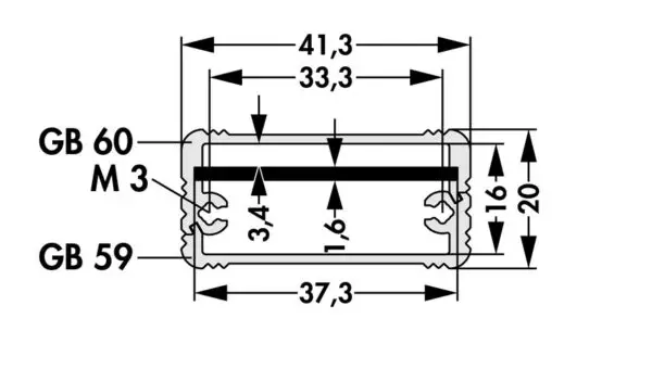 Miniature aluminium casing - AKG 41 20 80 LD ME - Image 3