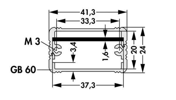 Miniature aluminium casing - AKG 41 24 50 LD ME - Image 3