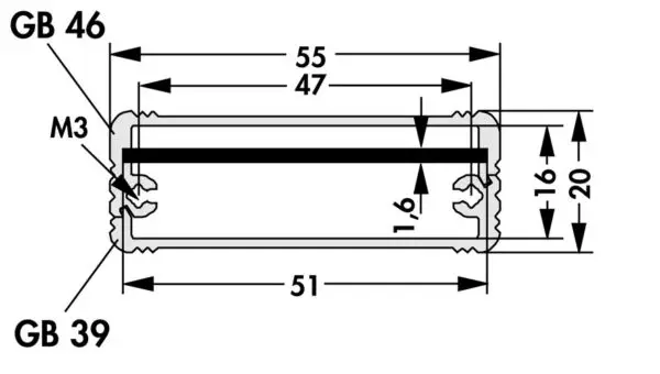 Miniature aluminium casing - AKG 55 20 50 ME - Image 3