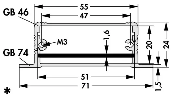 Miniature aluminium casing - AKG 55 24 L 80 ME - Image 2