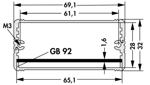 Miniature aluminium casing - AKG 69 32 80 ME - Image 2