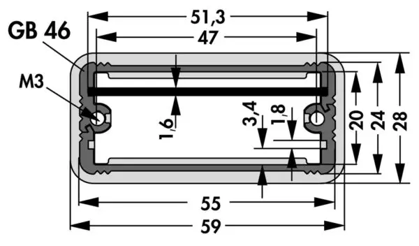 Miniature aluminium casing - AKG D 55 24 80 ME - Image 3