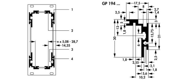 19" insert modules - GSA 10 160 R 1