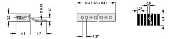 Female headers - BLR 7 SMD 50 Z - Image 2