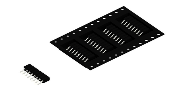 Female headers - BLY 6 SMD 8 TR