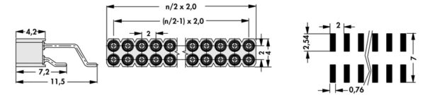 Female headers - BLY 9 SMD 10 - Image 3