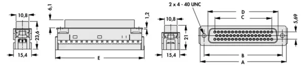 D-Sub connector for flat ribbon cable - DB BK 50 - Image 3