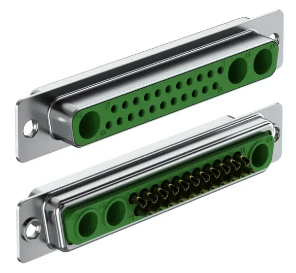 D-Sub mixed layout connectors - DBM 25W3 L GN UN - Image 3