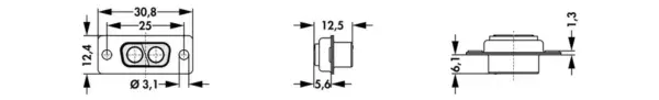 D-Sub mixed layout connectors - DBM 2W2C L - Image 2