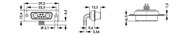 D-Sub mixed layout connectors - DBM 7W2 TA - Image 2