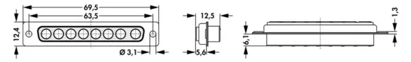 D-Sub mixed layout connectors - DBM 8W8 L - Image 2