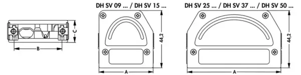 D-Sub hoods - DH SV 09 S - Image 2