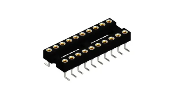 High-precision sockets and plugs for DIL-IC - DIL 20 SMD M