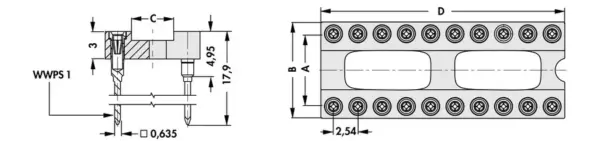 High-precision sockets and plugs for DIL-IC - DIL 14 N G - Image 3