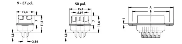 D-Sub standard connectors - DS 25 L GN UN - Image 3