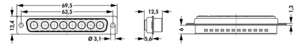 D-Sub mixed layout connectors - DSM 8W8 L - Image 2