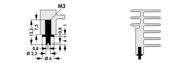 Extruded heatsinks for lock-in retaining spring - ELS 3 - Image 2