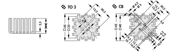 Finger shaped heatsinks - FK 201 SA CB - Image 3