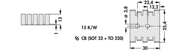 Finger shaped heatsinks - FK 214 SA CB - Image 3