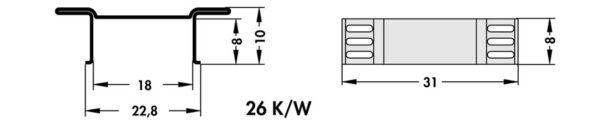 Copper heatsinks for D PAK and others - FK 244 08 D3 PAK - Image 3