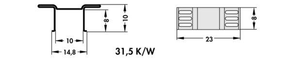 Copper heatsinks for D PAK and others - FK 244 08 D PAK TR - Image 3