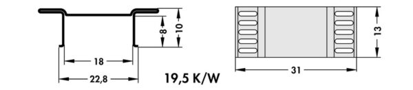 Copper heatsinks for D PAK and others - FK 244 13 D3 PAK TR - Image 3