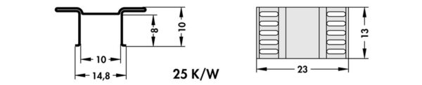 Copper heatsinks for D PAK and others - FK 244 13 D PAK - Image 3