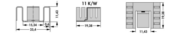 Copper heatsinks for D PAK and others - FK 256 - Image 2