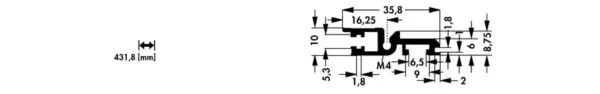 Profiles for 19" subracks - GB 29 L ME