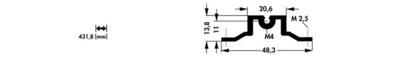 Profiles for 19" subracks - GB 31 L ME