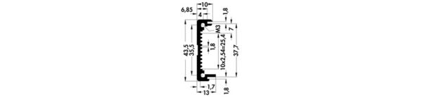 Profiles for cases - GB 36 1000 SA