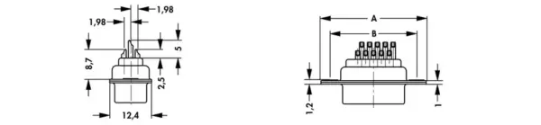 D-Sub connectors High Density - HD B 15 L - Image 3