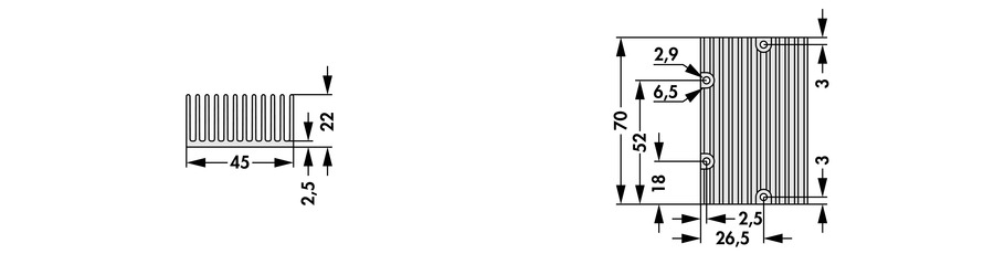 Passive heatsinks for processors - ICK EM 22 - Image 2