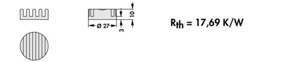 Heatsinks for LEDs - ICK LED R 27 x 10 - Image 3