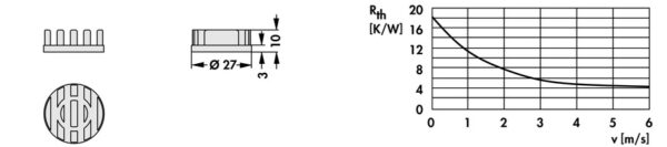 Heatsinks for LEDs - ICK LED R 27 x 10 G - Image 3