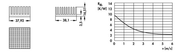 Heatsinks for PGA - ICK PGA 15 x 15 - Image 2