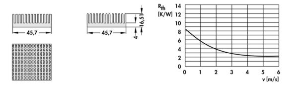 Heatsinks for PGA - ICK PGA 18 x 18 - Image 2