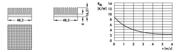 Heatsinks for PGA - ICK PGA 19 x 19 - Image 2