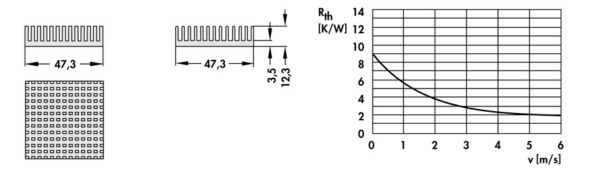 Heatsinks for PGA - ICK PGA 19 x 19 x 12 - Image 2