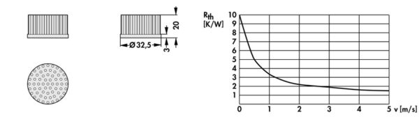 Pin heatsinks - ICK S R 32.5 x 20 - Image 2