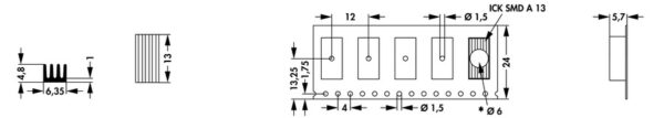 Heatsinks for DIL-IC, PLCC and SMD - ICK SMD A 13 SA TR - Image 2