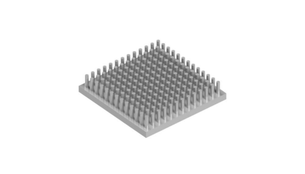 Pin heatsinks - ICK S 50 x 50 x 10