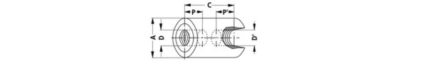 Distance sleeves and spacers - ISAB 4 C 15