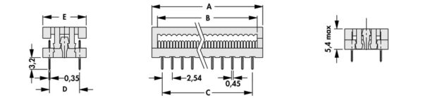 Printed circuit connector - KK 04 Z - Image 2