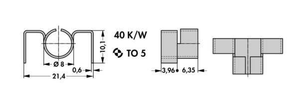 Small heatsinks - KK 1 3.96 - Image 2