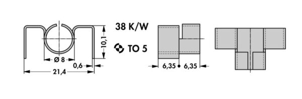 Small heatsinks - KK 1 6.35 - Image 2