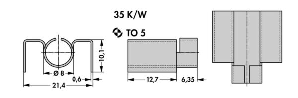 Small heatsinks - KK 1 12.7 - Image 2