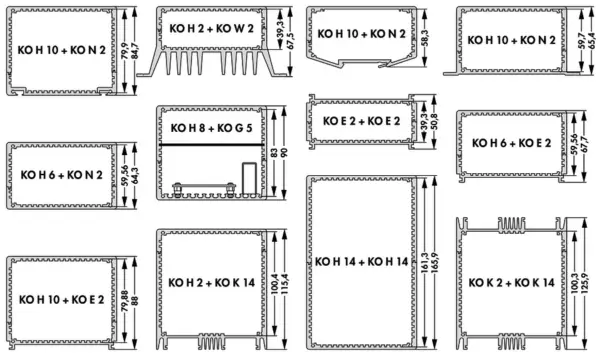 Enclosure profiles for combination cases - KO H 0 160 SA - Image 6